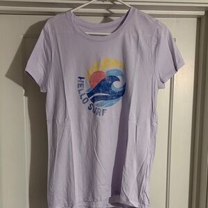 Old Navy Lavender Surf Graphic Tee
